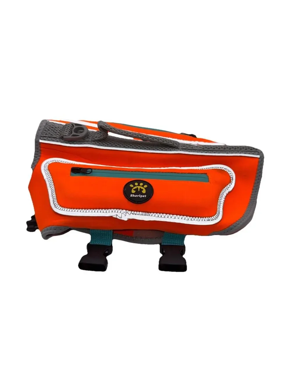 Size M - Sheripet Life Jacket For Dogs - Orange Medium